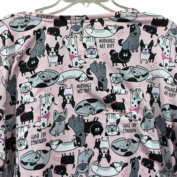 🐾 Secret Treasures “Mornings Are Ruff” Dog Print PJ Top XL (16–18) — So Soft! - Picture 5 of 5